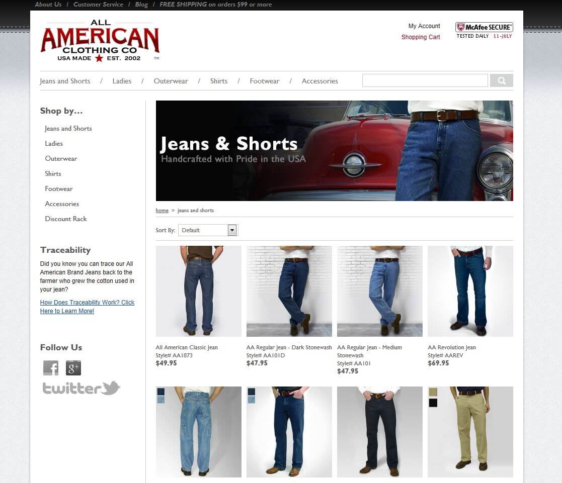 all american jean company