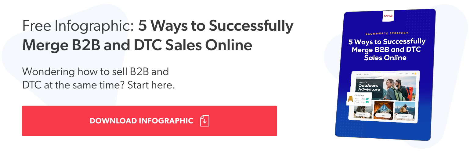 Free Infographic - 5 Ways to Successfully Merge B2B and DTC Sales Online