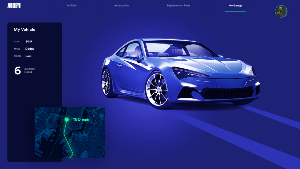 Advanced auto website features
