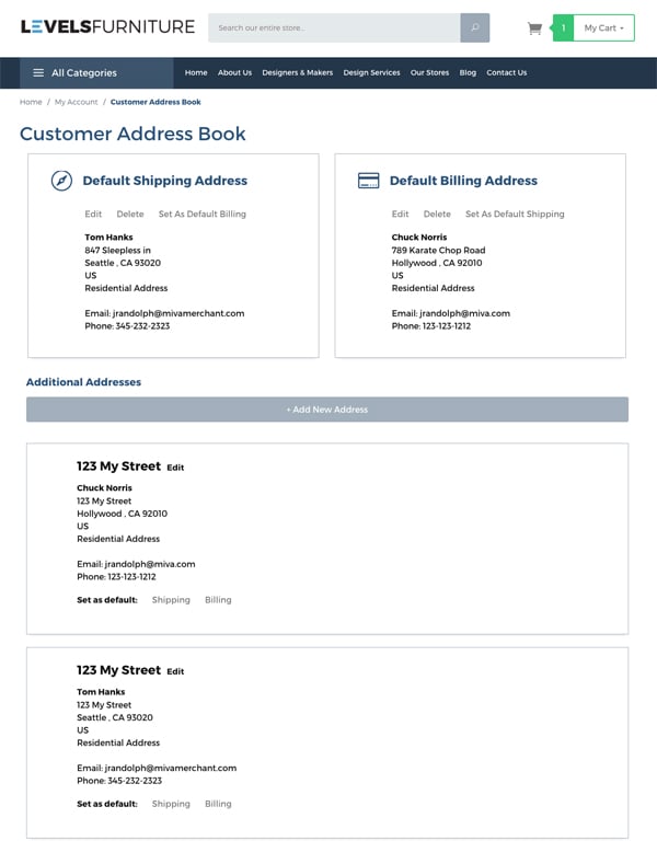 Miva Levels AddressBook