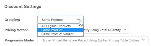 Volume Discount Price Groups Pic