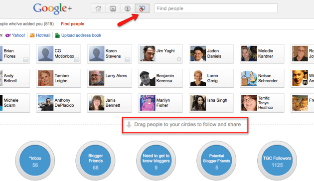 google-plus-circles
